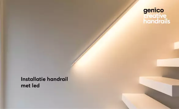 Genico video installatie handrail met ledverlichting